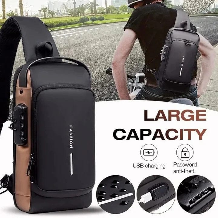Anti-Theft USB Charging Crossbody Sling Bag – Smart Travel Shoulder Pack